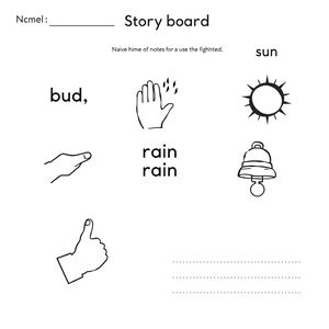 Wiosenne opowiadanie — szablon storyboardu