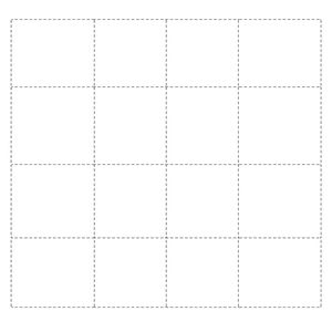 Szablon do druku - siatka kart do wycięcia