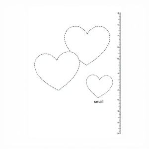 Szablony serc do wycięcia