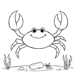 Kolorowanka: Krab