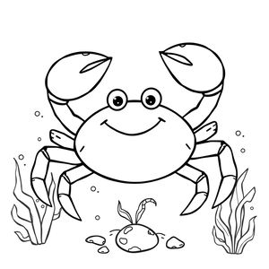 Kolorowanka: Krab
