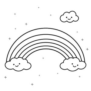 Kolorowanka — Prosta tęcza