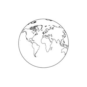 Kartonowa Ziemia – szablon do wycięcia