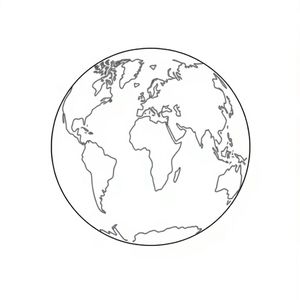 Kartonowa Ziemia – szablon do wycięcia