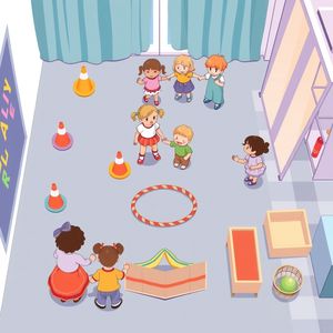 Ilustracja — Przyjacielski tor przeszkód