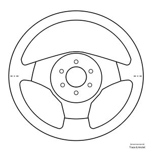 Kartonowa kierownica — szablon do wycięcia