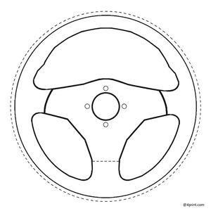 Kartonowa kierownica — szablon do wycięcia