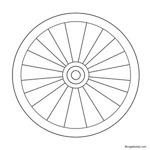 Szablon koła (papierowy talerzyk) — do ozdabiania