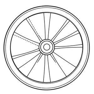 Szablon koła (papierowy talerzyk) — do ozdabiania