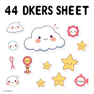 Naklejki 'Dzień Marzyciela' – arkusz nagród