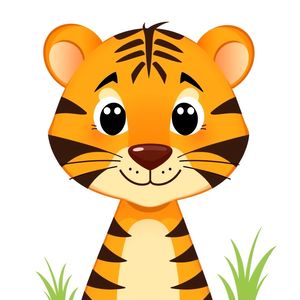 Duża ilustracja tygrysa