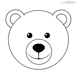 Szablon pyszczka niedźwiedzia