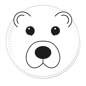 Szablon pyszczka niedźwiedzia