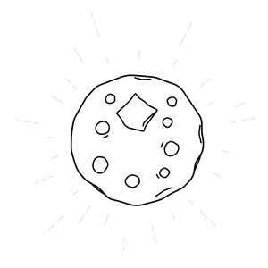 Kolorowanka: kontur naleśnika