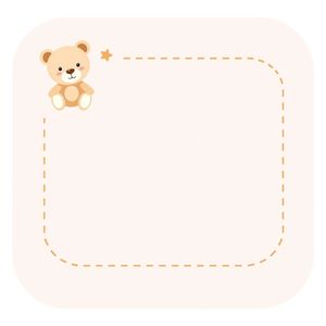 Szablon naklejki na koszyk z pluszakami