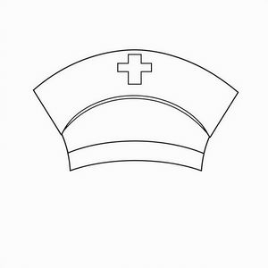 Szablon czapeczki pielęgniarki (do druku)