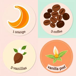 Karty zapachów — ikony słoiczków