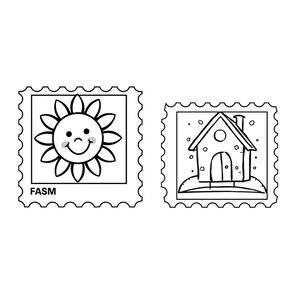 Zeszyt do kolorowania — znaczek