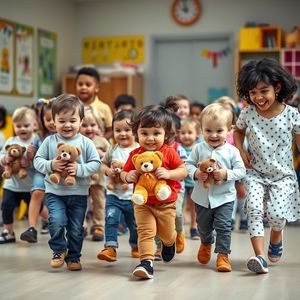 Ilustracja — Parada Misiów (duża aktywność ruchowa)