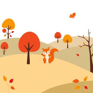 Plakat: Krajobraz jesienny