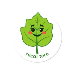 Naklejka: zielony listek (Do recyklingu)