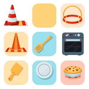 Ikony rekwizytów toru