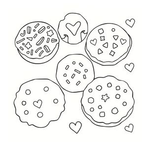 Kolorowanka: dekoruj ciasteczka