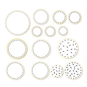 Papierowe ciasteczka — szablony kół