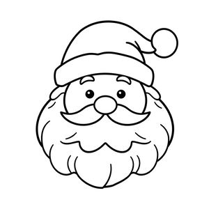 Kolorowanka — prosty portret Mikołaja