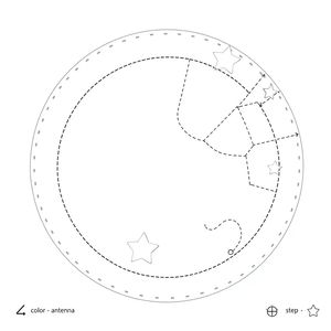 Szablon do ozdabiania talerzyka (A4)