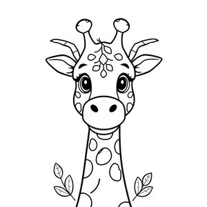 Kolorowanka: żyrafa