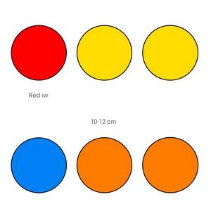 Szablony kolorowych plam / kółek