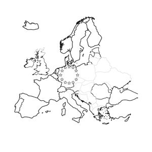 Kolorowanka: flaga i gwiazdki