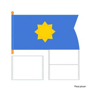 Mini-flagi na patyczkach - szablon do druku