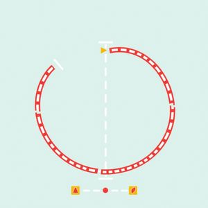 Ścieżka równoważna — schemat podłogi