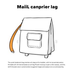 Wzór torby listonosza (do noszenia lub wydruku)