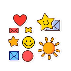 Arkusze z naklejkami / znaczki (wzory)