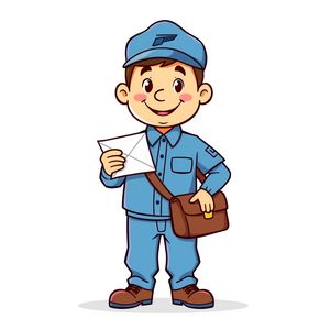 Ilustracja listonosza