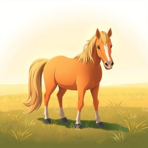 Ilustracja konia do pokazania