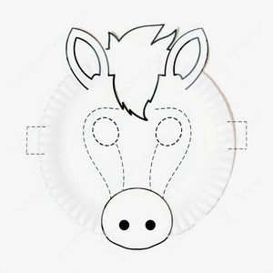 Szablon maski konia (do wydruku i wycięcia)