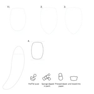 Szablon odbitek kopyt / stempel kopyta