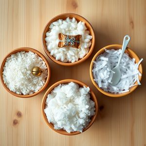 Zdjęcie materiałów sensorycznych: miseczki ze 'śniegiem'