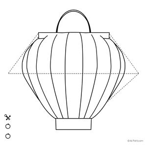 Szablon lampionu do wycięcia (A4)