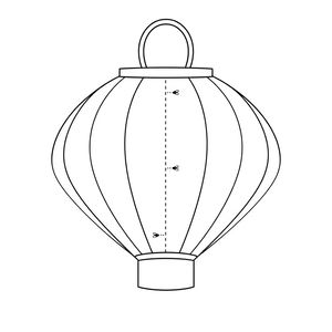 Szablon lampionu do wycięcia (A4)