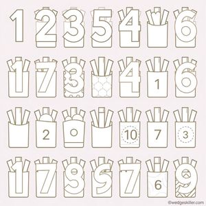 Pomocnik do liczenia — paski frytek