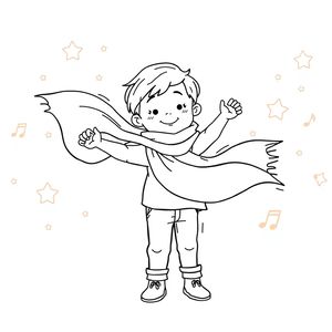 Kolorowanka: Chusta do tańca