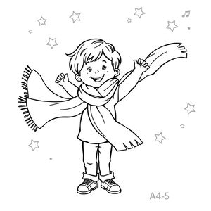 Kolorowanka: Chusta do tańca