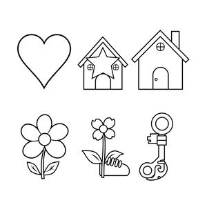 Kolorowanka: symbole wróżb