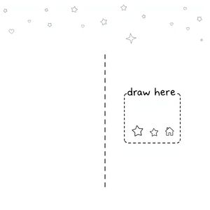 Szablon karty A4 do zagięcia