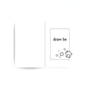 Szablon karty A4 do zagięcia